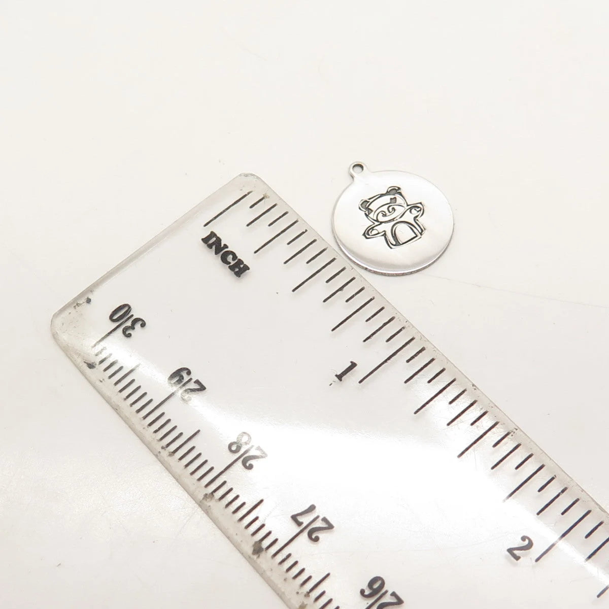 925 Sterling Silver USA Two In Town Panda Charm Pendant
