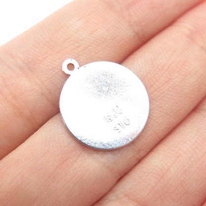 925 Sterling Silver Vintage 1967 ISJC Expo Friendship Minimalist Charm Pendant