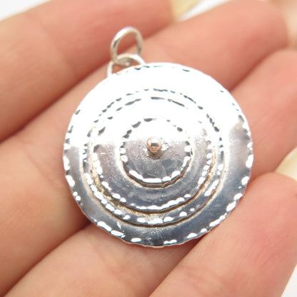 925 Sterling Silver Vintage Modernist Pendant