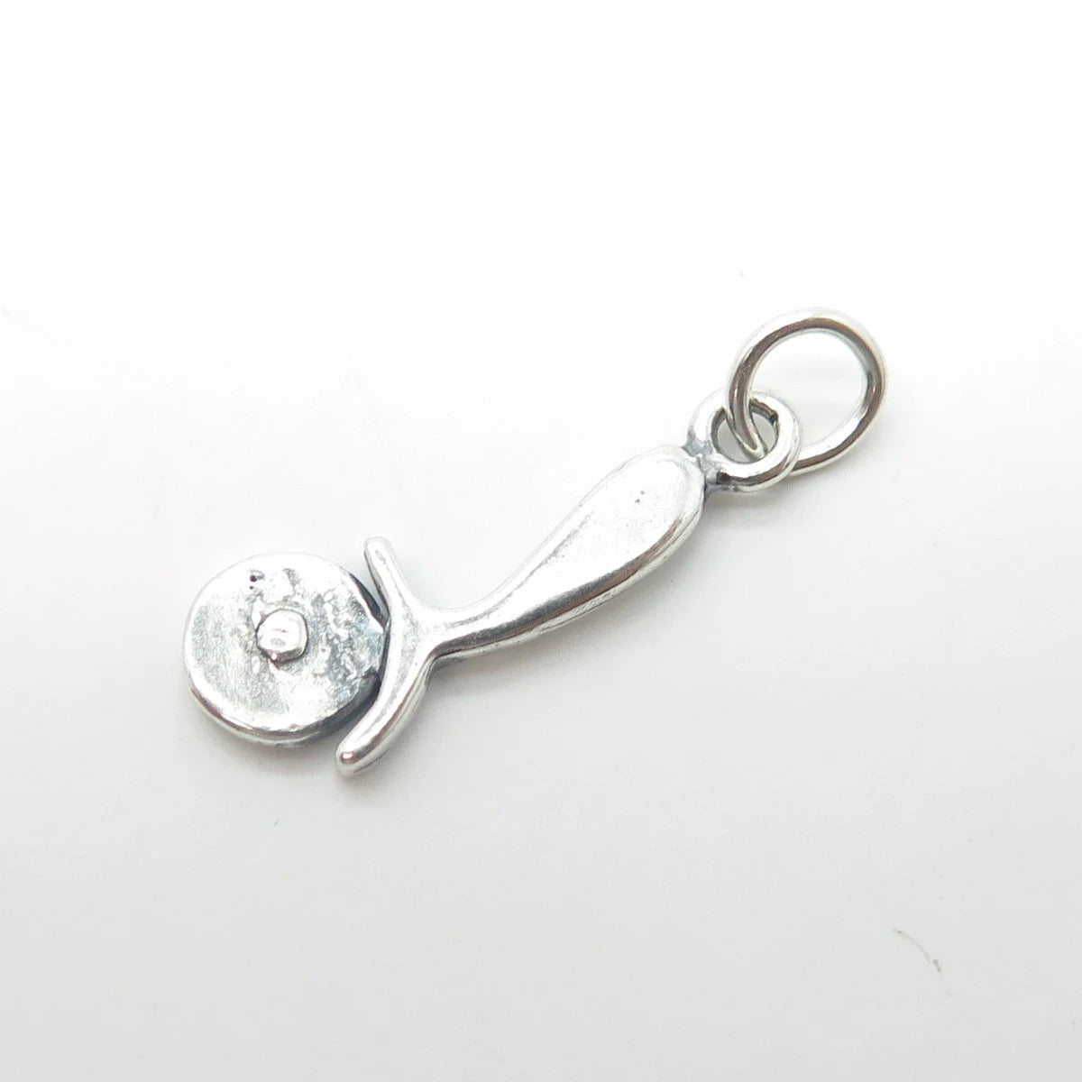 925 Sterling Silver Old Stock Pizza Knife Charm Pendant