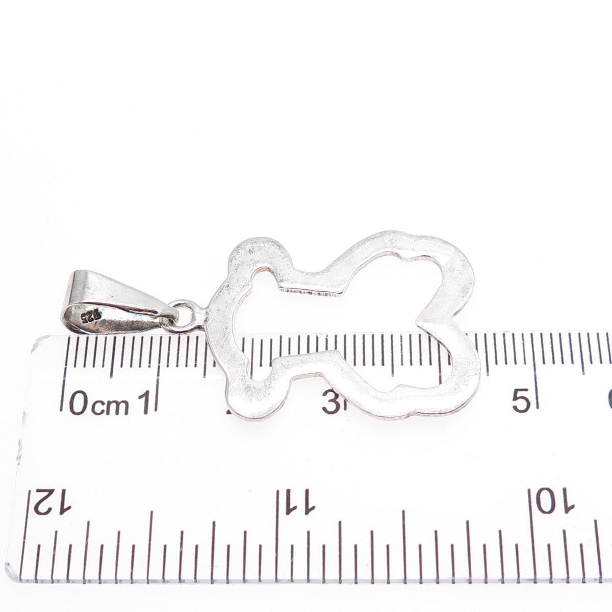 925 Sterling Silver Vintage Teddy Bear Charm Pendant