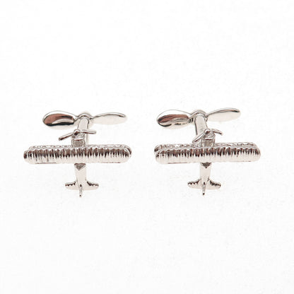 B.A. Ballou 925 Sterling Silver Vintage Airplane Cufflinks