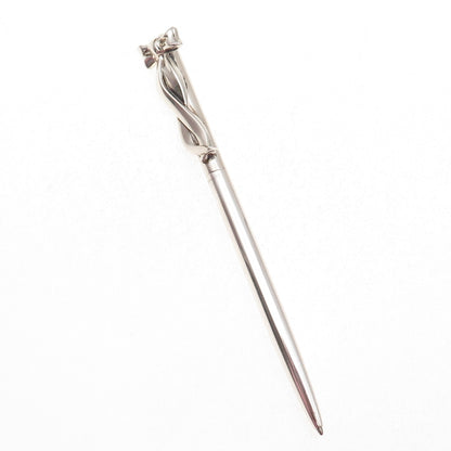 Tiffany & Co. 925 Sterling Silver Vintage Germany Bow Ballpoint Pen