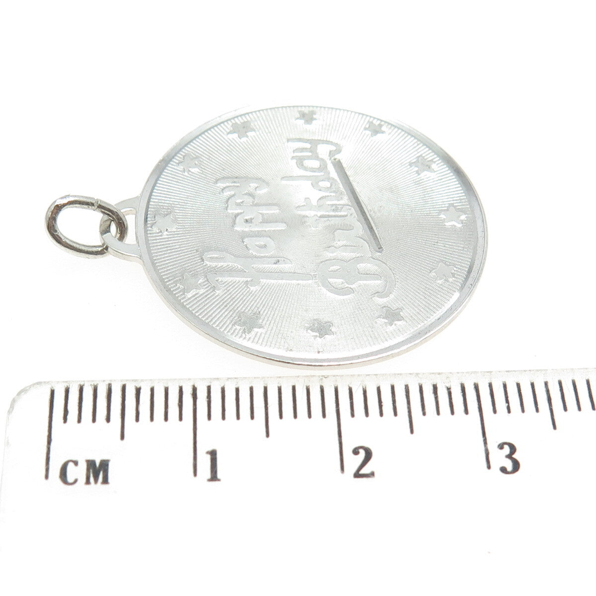 B. A. BALLOU & CO. 925 Sterling Silver Vintage "Happy Birthday" Pendant