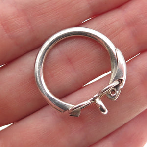835 Silver Vintage Key Fob Ring Holder