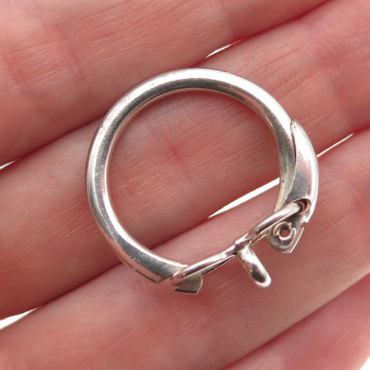 835 Silver Vintage Key Fob Ring Holder