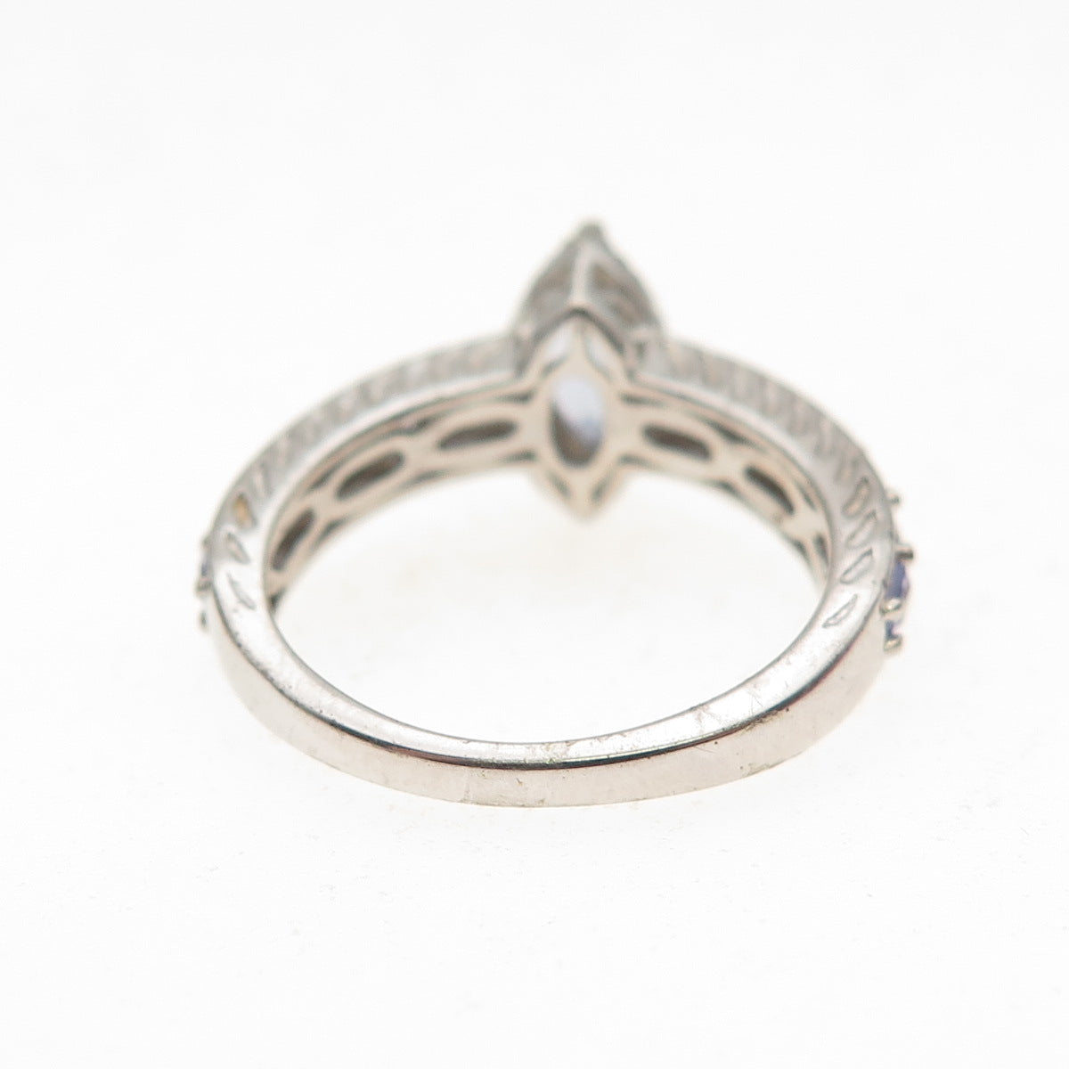 Chuck Clemency 925 Sterling Silver Real Tanzanite Ring Size 5.25