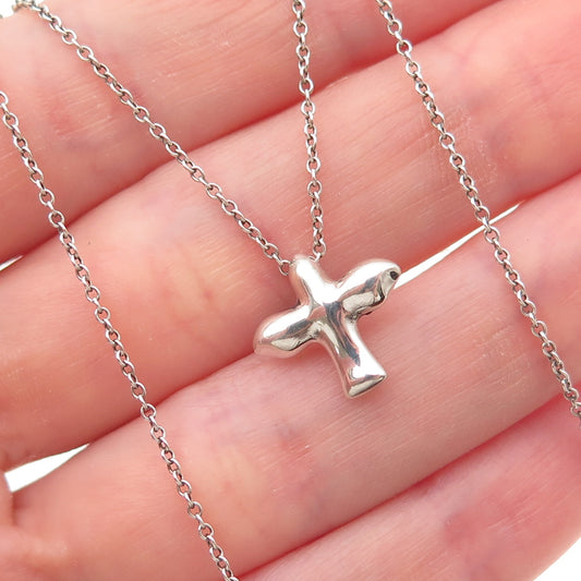 Tiffany & Co. Elsa Peretti 925 Sterling Silver Vintage Dove Chain Necklace 16"