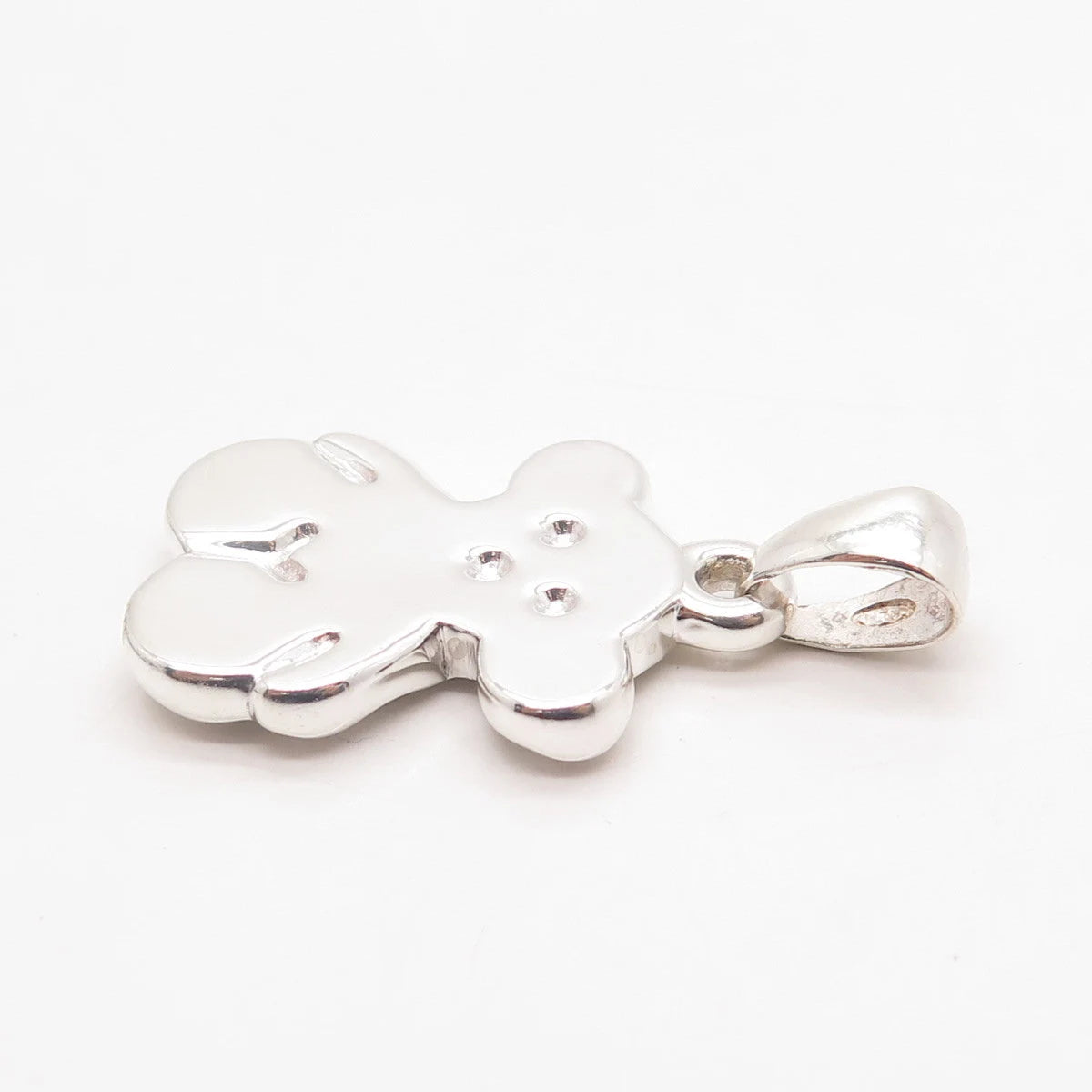 925 Sterling Silver Vintage Bear Pendant