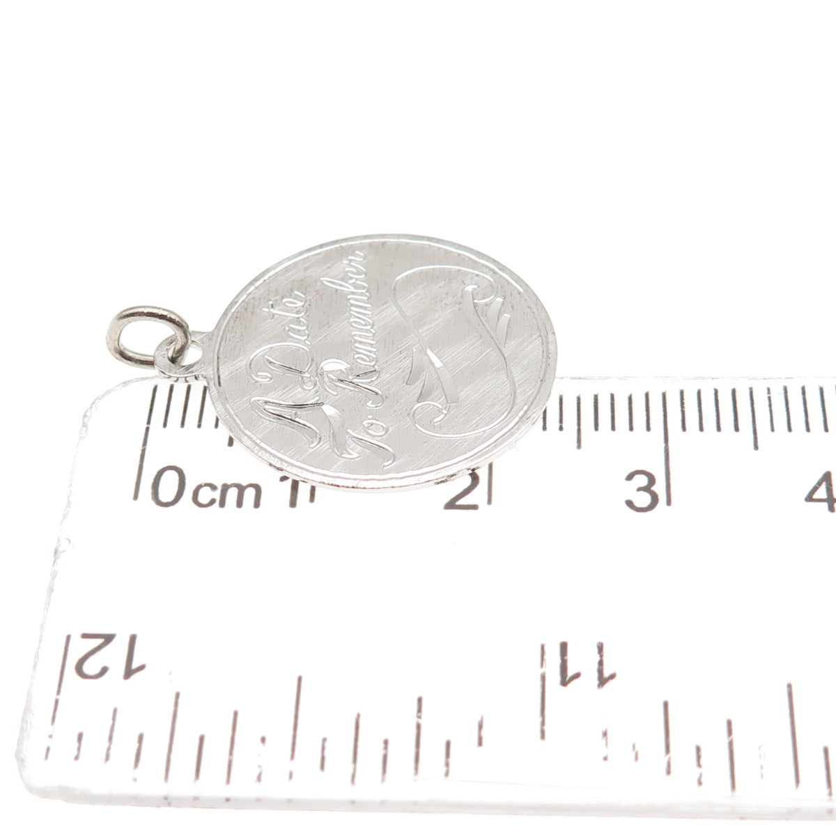 Griffith & Sons 925 Sterling Silver Vintage A Date To Remember Charm Pendant