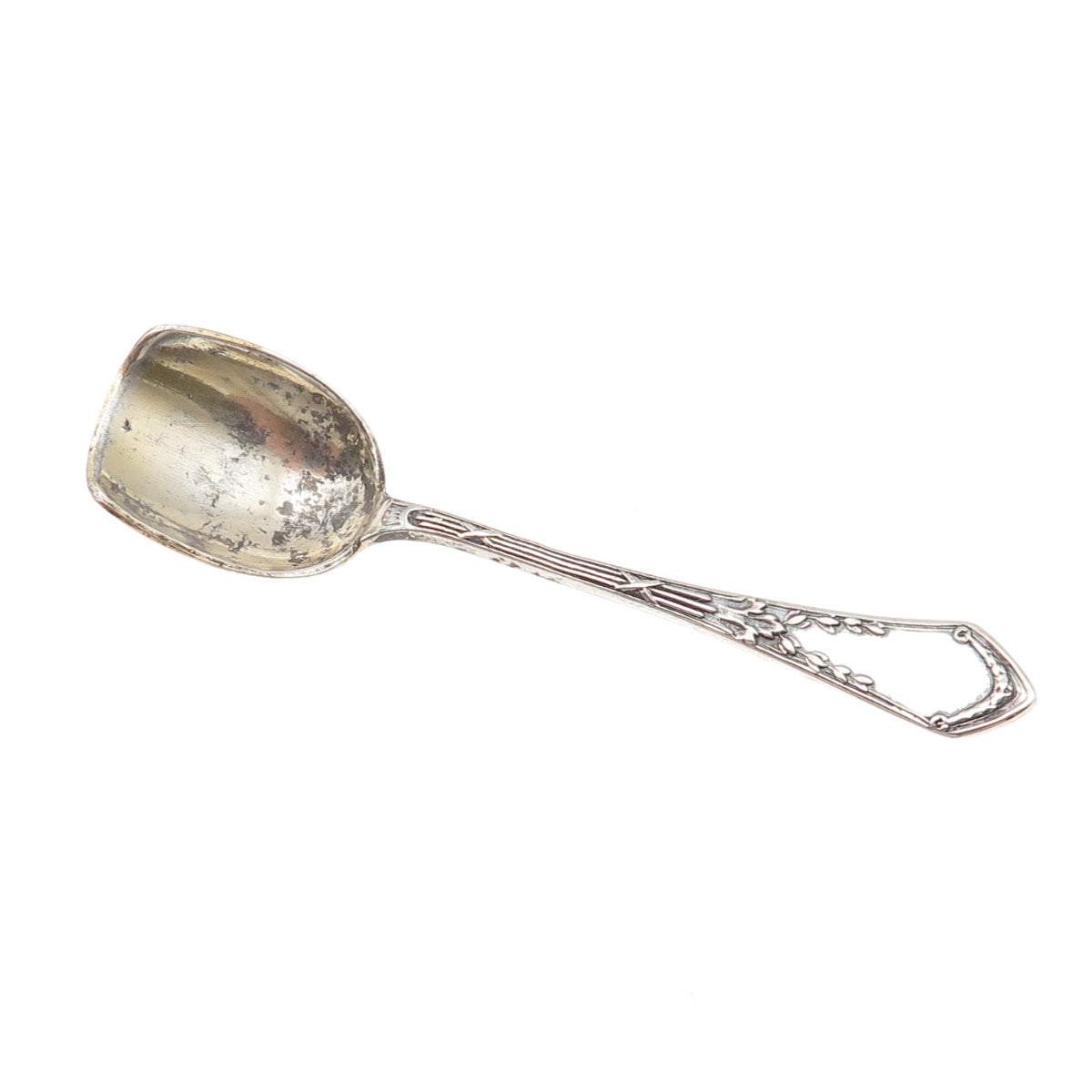 84 Silver Antique Victorian European Salt & Spices Spoon