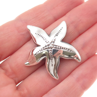 JCM Jacmel Mauritius 925 Sterling Silver Vintage Starfish Slide Charm Pendant