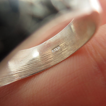 925 Sterling Vintage 2002 Lab-Created Sapphire F. Xavier School Ring Size 8.75