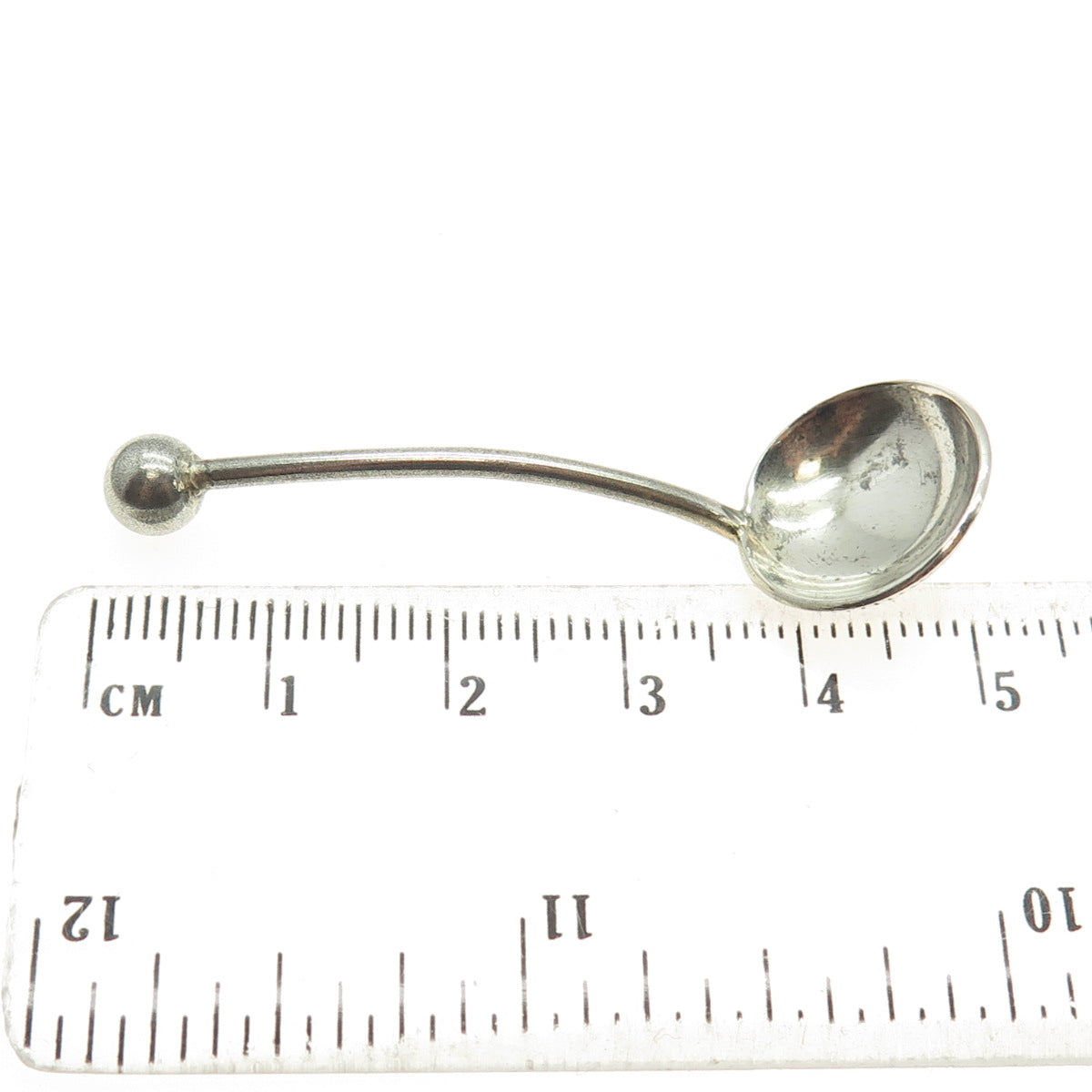 800 Silver Antique Germany Individual Salt & Spices Spoon