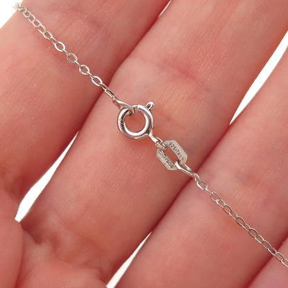 Chuck Clemency 925 Sterling Silver Real Tanzanite White Topaz Chain Necklace 20"