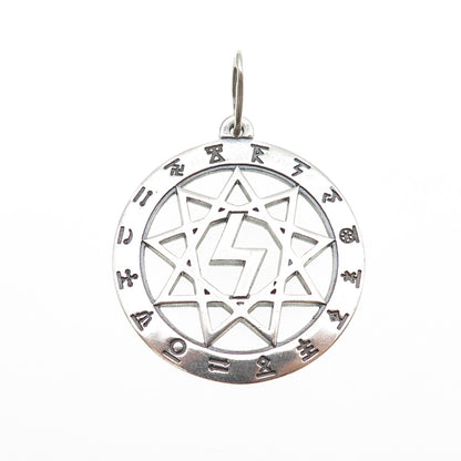 925 Sterling Vintage Ukraine Perunytsia in the Circle of Svarog Amulet Pendant
