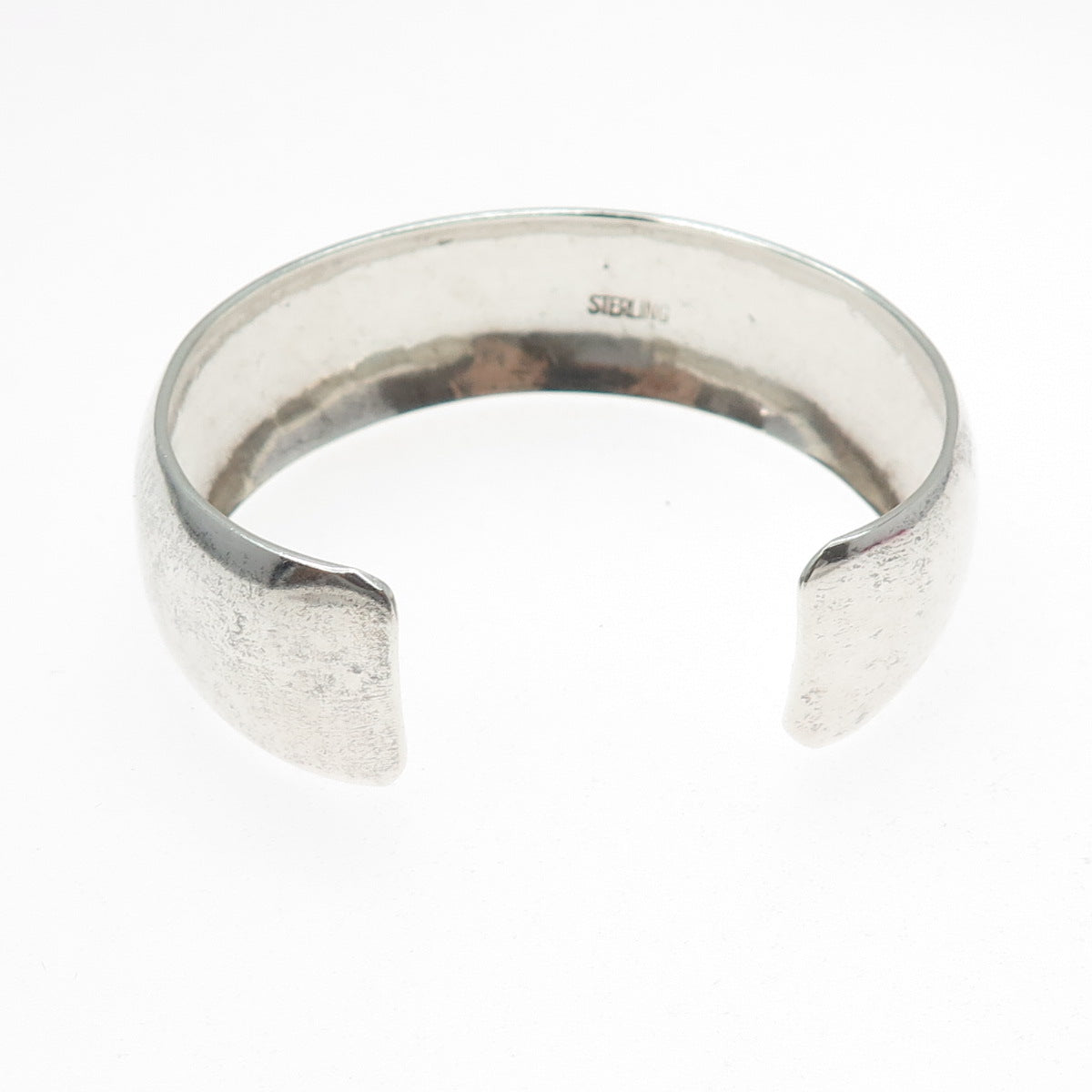 925 Sterling Silver Vintage Adjustable Wide Cuff Bracelet 6.25"