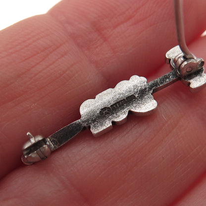 925 Sterling Silver Vintage 1952 Judge Gavel Oxidized Pin Brooch