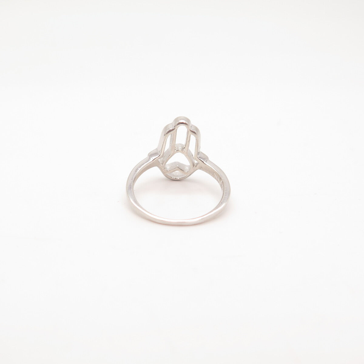 925 Sterling Silver Vintage Hamsa / Hand of Fatima Ring Size 7
