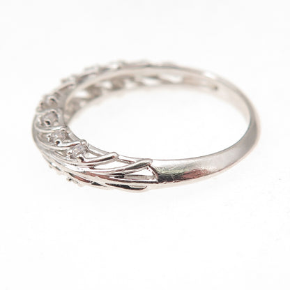 Jeulia 925 Sterling Silver Round-Cut C Z Ring Size 8