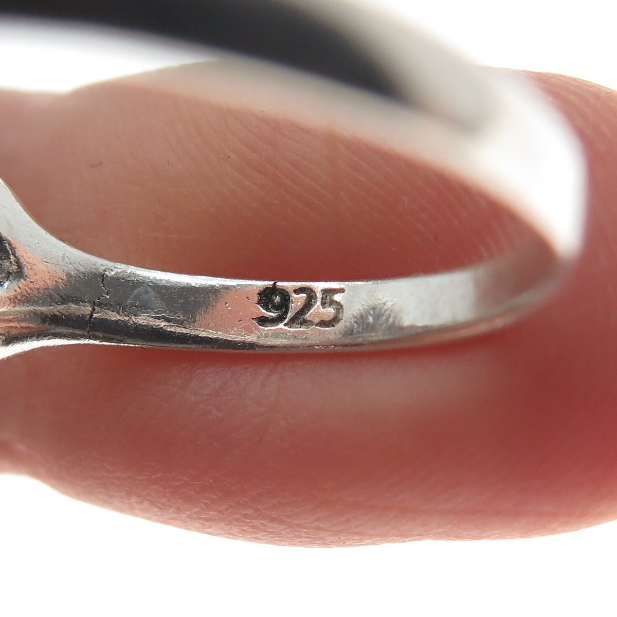 SKULLS & BONES 925 Sterling Silver Vintage Biker 3D Ring Size 9.25