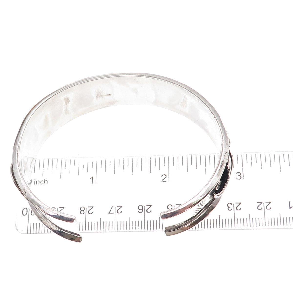 Eva Sando Old Pawn 925 Sterling Silver Vintage 1988 Adjustable Bracelet 7.25"
