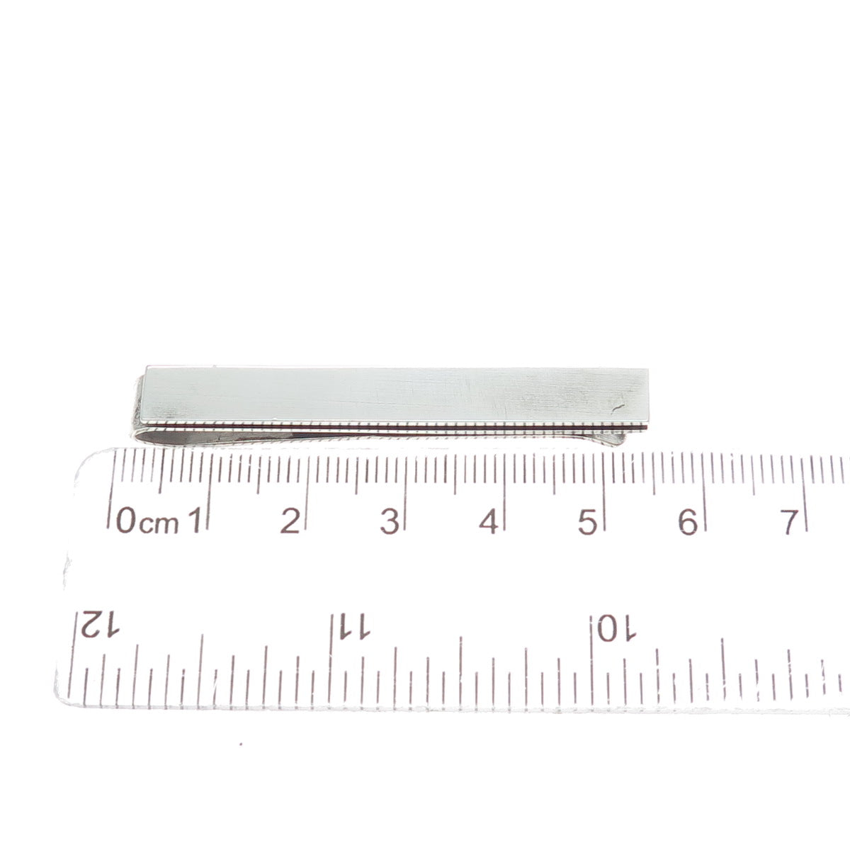 HAROLD FITHIAN 925 Sterling Silver Vintage Modernist Bar Tie Clip
