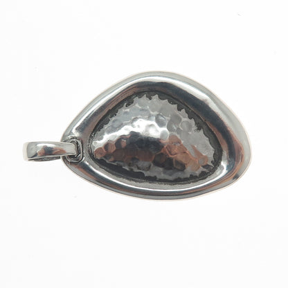 SILPADA 925 Sterling Silver Vintage Israel Hammered Oxidized Pendant