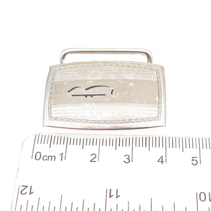 Hickok 925 Sterling Silver Antique Art Deco Letter B Initial Belt Buckle