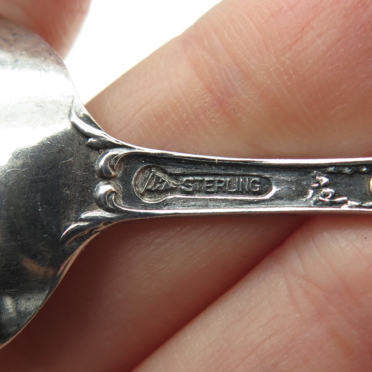 MECHANICS 925 Sterling Silver Antique Art Deco Colorado Springs Coffee Spoon