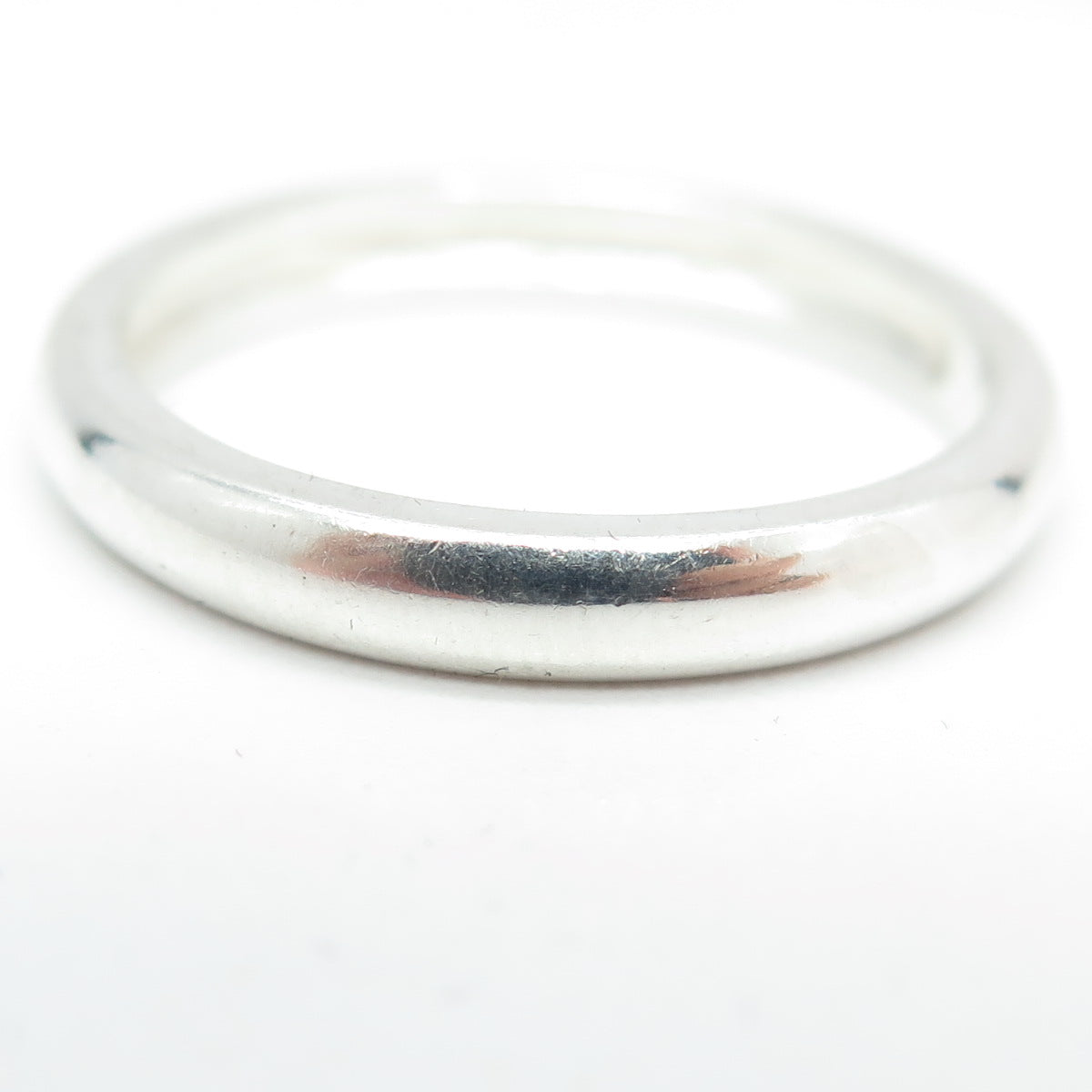 MICHELLE ALBALA 925 Sterling Silver Classic Wedding Band Ring Size 10.25