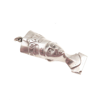 800 Silver Vintage Egyptian Nefertiti UAR Charm Pendant