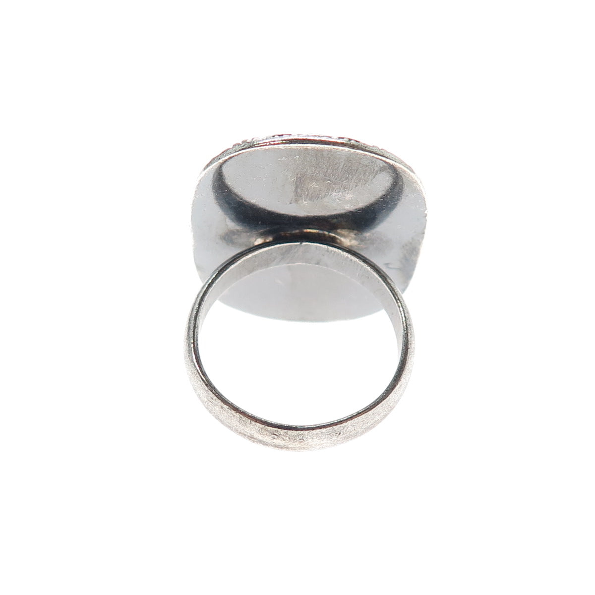 925 Sterling Silver Vintage Textured Oxidized Ring Size 5.5