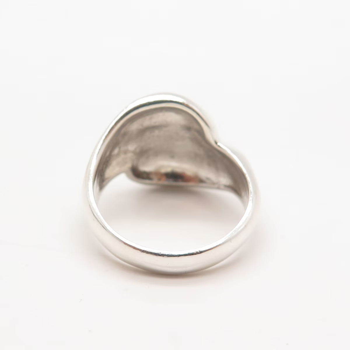 925 Sterling Silver Vintage Ribbed Ring Size 8.25