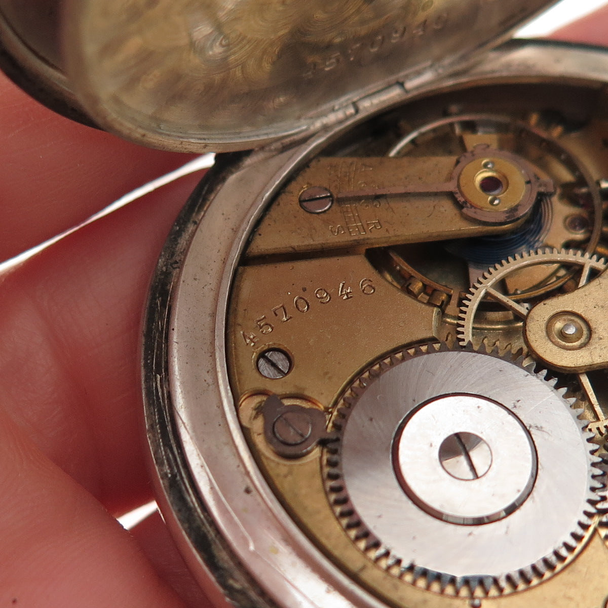Longines 800 Silver Antique 1900s Grands Prix Pocket Watch (missing crown)