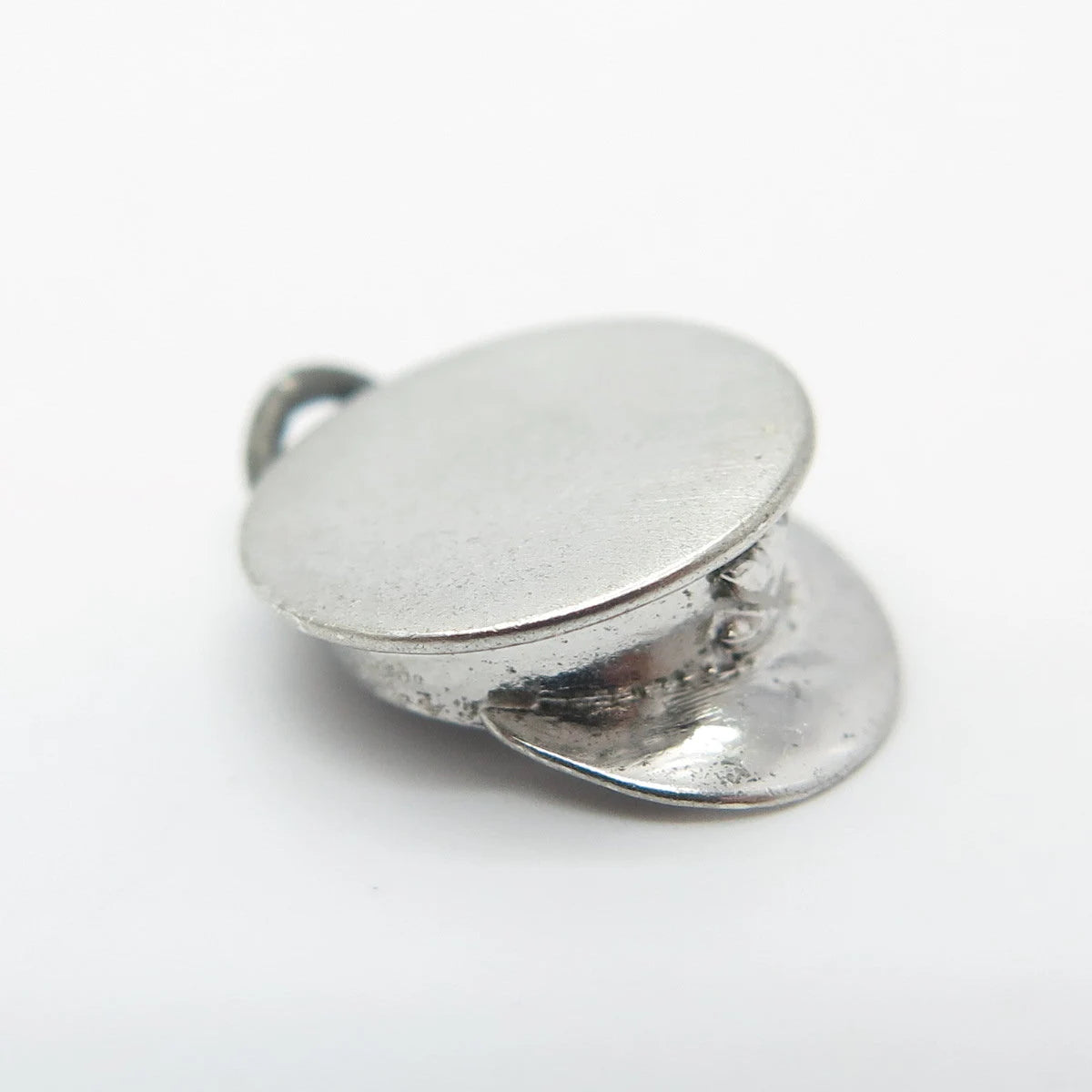 925 Sterling Silver Vintage Cap 3D Charm Pendant
