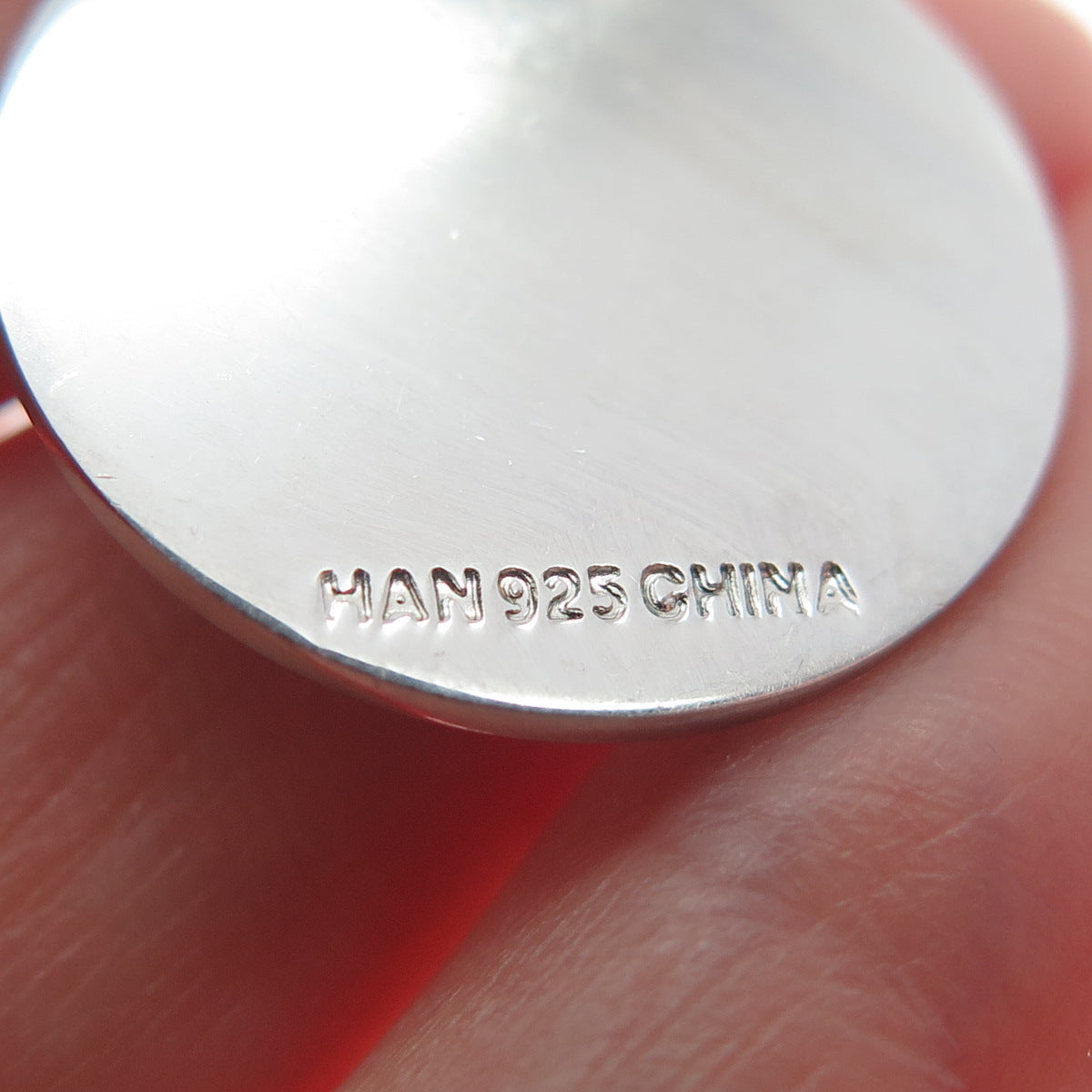 HAN 925 Sterling Silver Real Diamond Live Love And Laugh Heart Tag Pendant