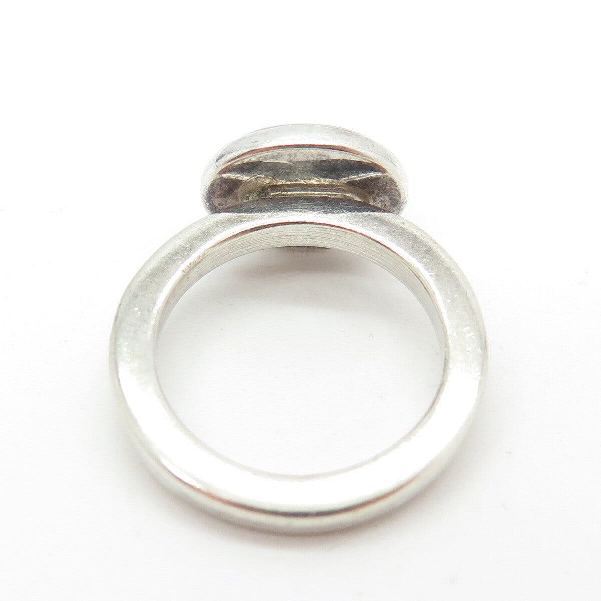 KALIBRE 925 Sterling Silver Vintage 1983 Real Black Onyx Gemstone Ring Size 6