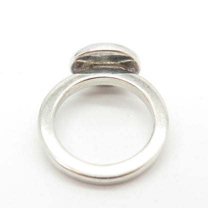 KALIBRE 925 Sterling Silver Vintage 1983 Real Black Onyx Gemstone Ring Size 6