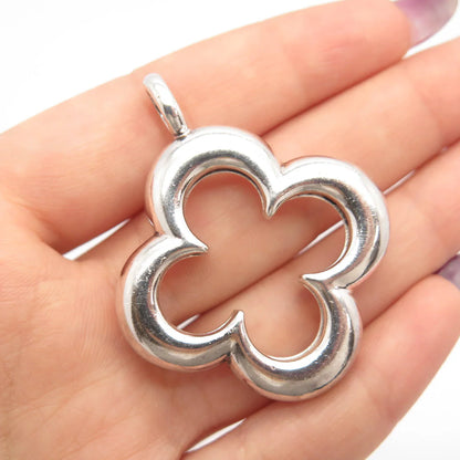 925 Sterling Silver Vintage Modernist Pendant