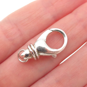 925 Sterling Silver Vintage Bracelet / Necklace Lobster Lock Clasp
