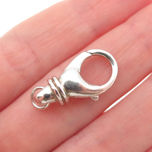 925 Sterling Silver Vintage Bracelet / Necklace Lobster Lock Clasp