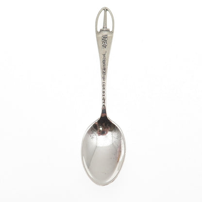 925 Sterling Silver Antique Art Deco San Jacinto Monument Coffee Spoon