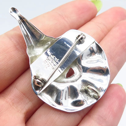 925 Sterling Silver Vintage Mexico Clown Pin Brooch