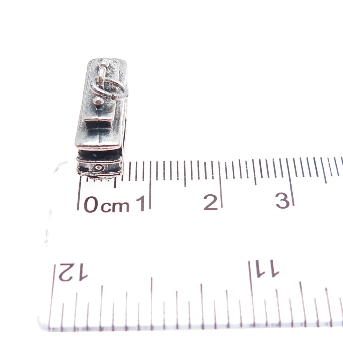 DANECRAFT Sterling Silver Vintage San Francisco Cable Car Mini 3D Charm Pendant