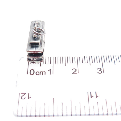 DANECRAFT Sterling Silver Vintage San Francisco Cable Car Mini 3D Charm Pendant