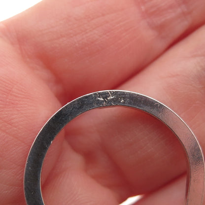 800 Silver Vintage Egypt Key Chain Ring Holder