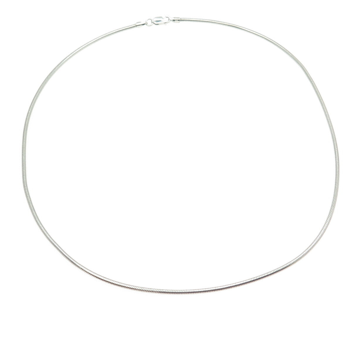 925 Sterling Silver Italy Herringbone Chain Necklace 18"