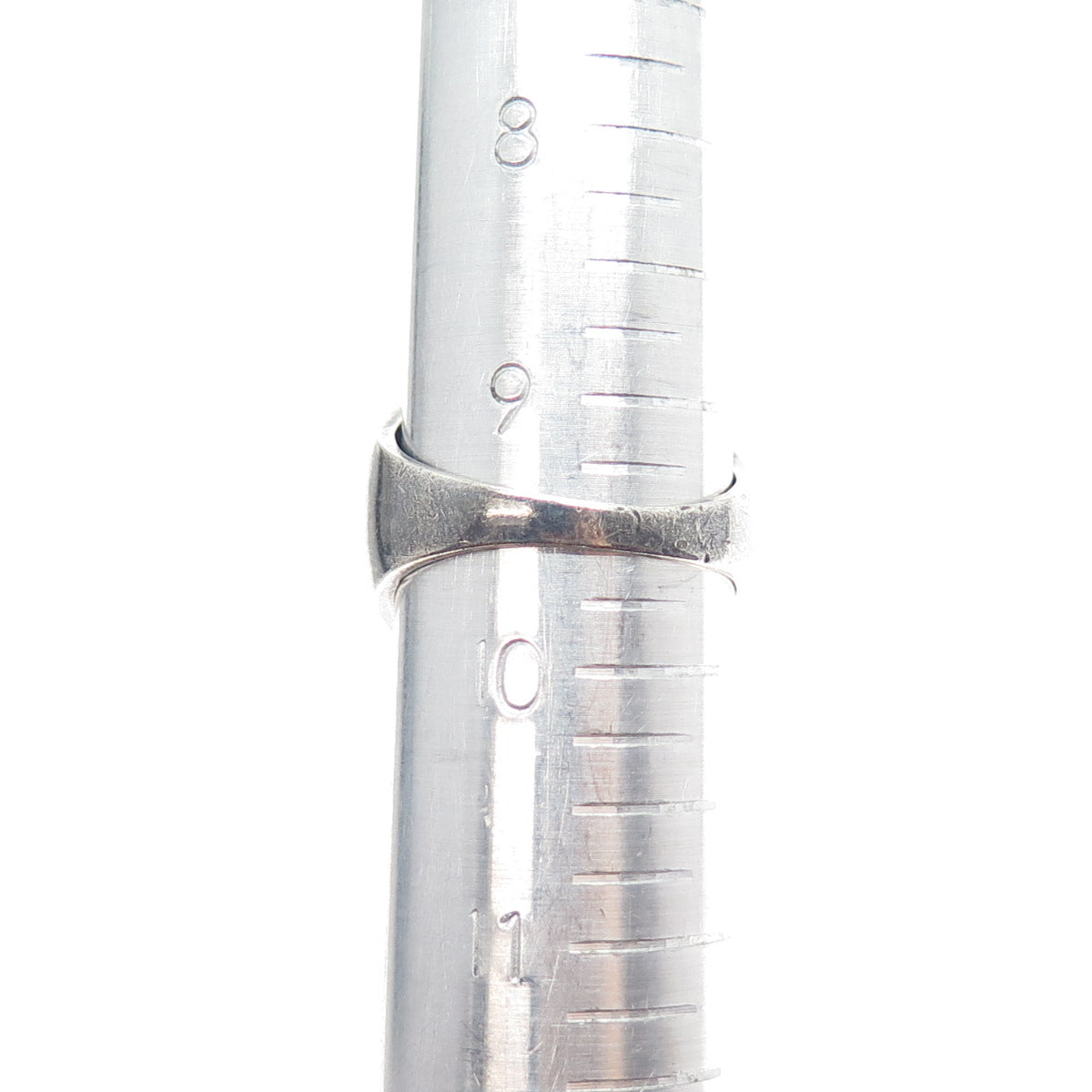 925 Sterling Silver Vintage Real Star Sapphire Modernist Oxidized Ring Size 9.5