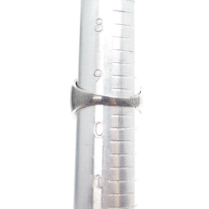 925 Sterling Silver Vintage Real Star Sapphire Modernist Oxidized Ring Size 9.5